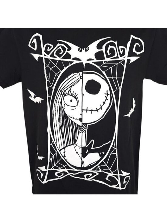 Disney Other - Nightmare Before Christmas T Shirt Mens Size Small Black Jack Skellington Sally